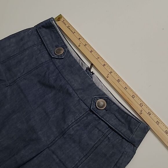 6 JCREW SOFT DENIM SCHOOL GIRL ACADEMIA STYLE BLUE MINI SKIRT  MEDIUM - Picture 4 of 9